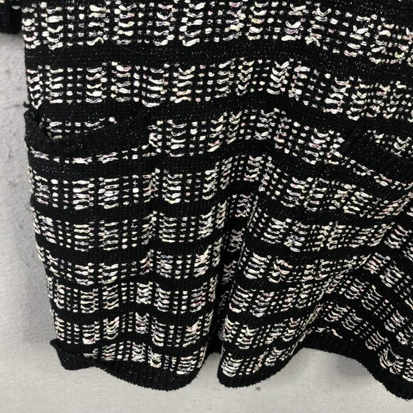 Zara Sweater Dress Womens Medium Black Knit Pockets 3/4 Sleeve ART 2142/049/330 - Picture 13 of 16